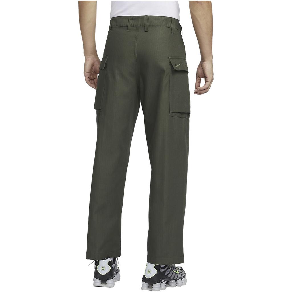 Nike Life Solid Color Straight Leg Casual Loose Cargo Pants Men Pants Khaki-Green FJ0324-325