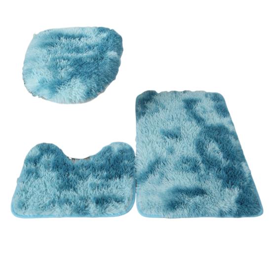 3 шт./компл., набор ковриков для ванной комнаты, супер мягкий коврик из микрофибры для ванной, U-образный контурный коврик, набор крышек для унитаза, нескользящие коврики для ванной, комплект