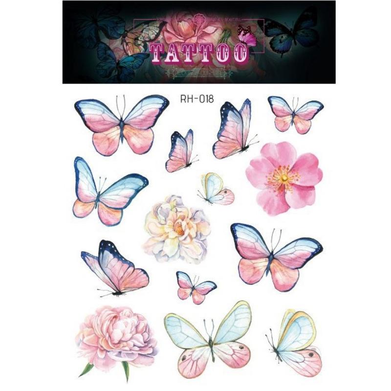 Татуировки с черной розой для женщин, большой размер, сексуальный дизайн с цветочным узором, водонепроницаемые поддельные татуировки для рук, боди-арт, рукав, наклейка для тела