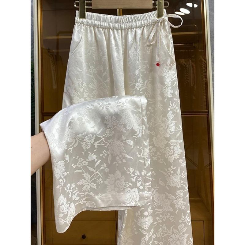 Новые вельветовые брюки в китайском стиле для женщин на весну Новые мягкие и свободные драпирующиеся узкая версия прямые широкие повседневные брюки