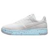 Новые женские кроссовки Air Force 1 Low Crater Flyknit Белые/Ледяной голубой DC7273-100