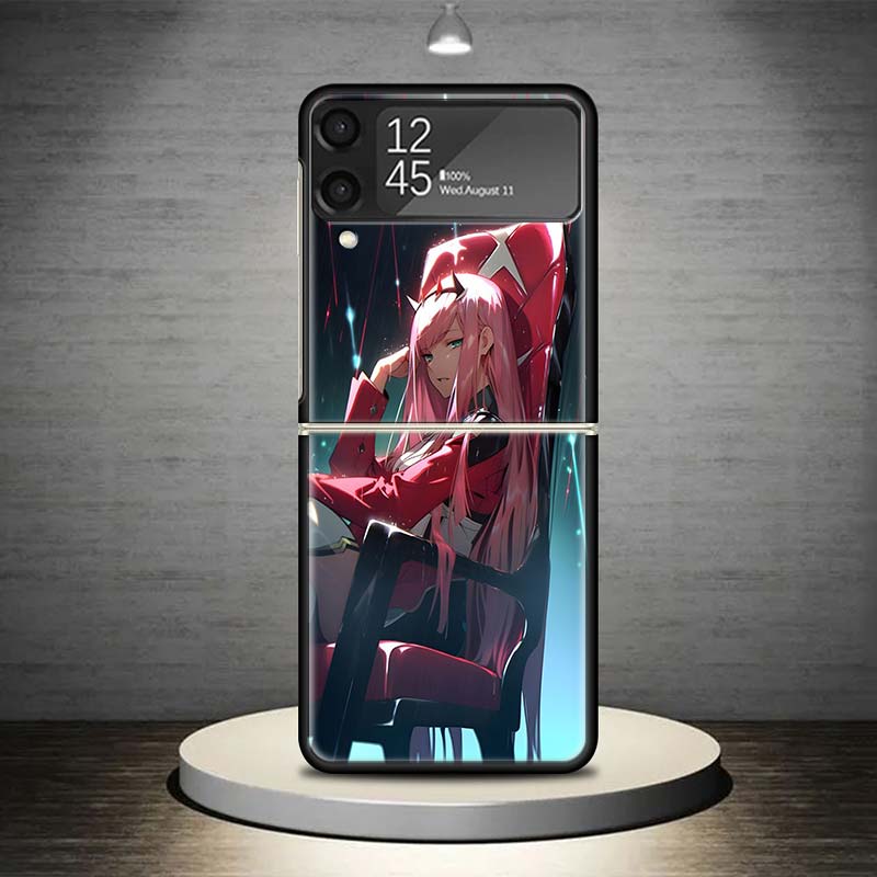 Чехол для телефона с аниме Darling In The FranXX для Samsung Galaxy Z Flip 7 6 5 4 3 5G Ударопрочный чехол Z Flip7 Flip6 ZFlip5 Flip3 Flip4