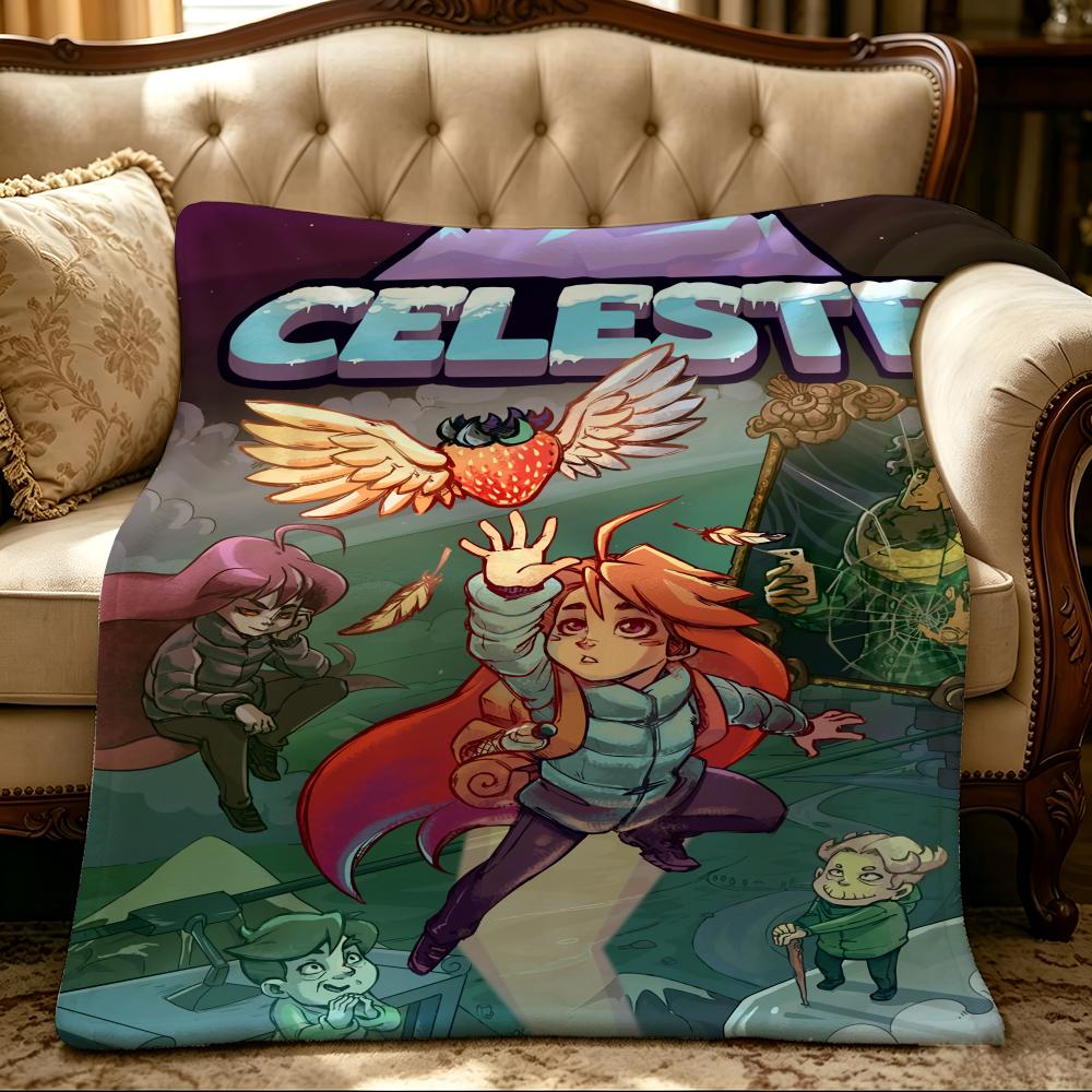 Игровое одеяло C-Celeste-e Throw, толстое, комфортное, фланелевое, для многоцелевого использования, в помещении, на улице, для дневного сна