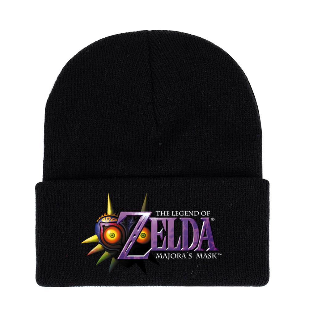 Вязаная акриловая шапка-бини с принтом The Legend Of Zelda и ушками, зимние игровые аксессуары для взрослых