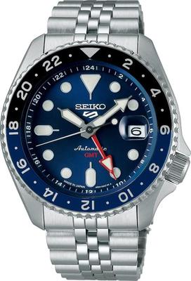 [Часы Seiko] Five Sports GMT «SPORTS STYLE» SBSC003 Мужские серебристые часы