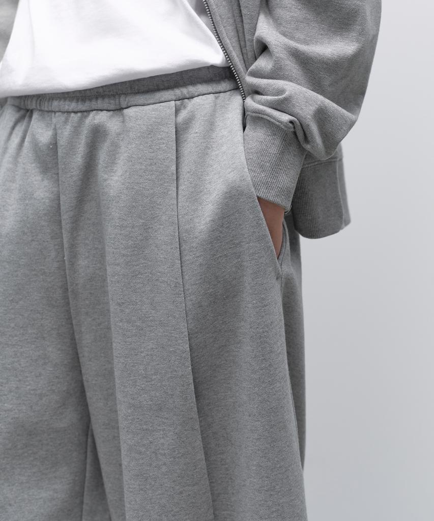 MUSINSA STANDARD Double Knit One-Tuck Wide Lounge Sweatpants [Medium Grey]