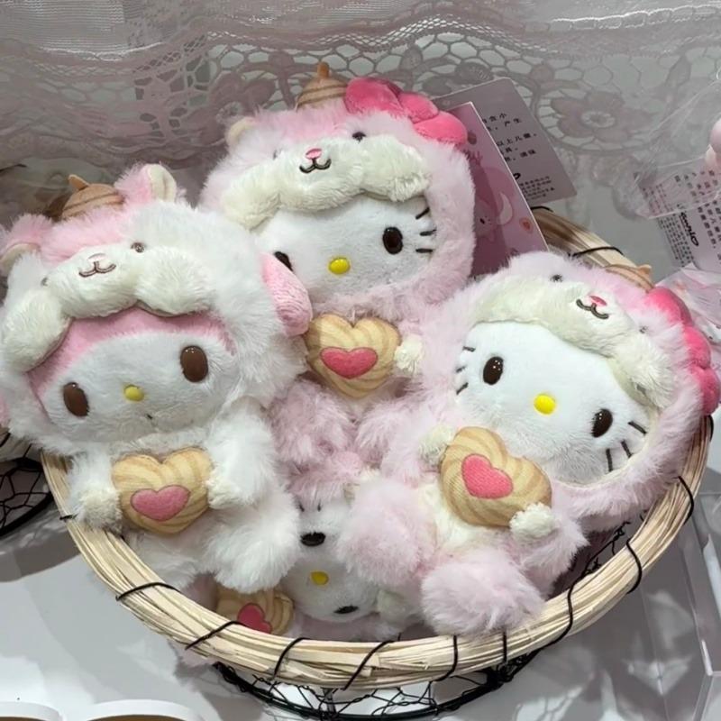 Милый большой пушистый брелок-игрушка в виде хвоста белки Kawaii Серия Белок-Печенек Пушистая Мелодия куроми кукла котенок Плюшевая игрушка