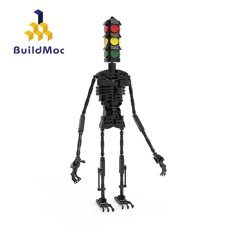 Buildmoc Ideas Сиреноголовый Светофор Легенда Ужасов MOC Наборы Строительных Блоков Игрушки для Детей Детские Подарки Игрушка 303 Шт. Кирпичики