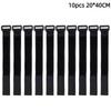 10Pcs Reusable Hook And Loop Nylon Adjustable Wire Fastener Wrapping Cinch Straps Securing Cable Cord Management