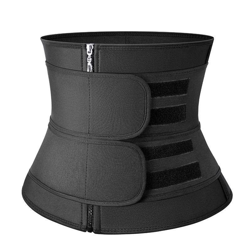 Men Waist Trainer Cincher Corset Back Support Sweat Sauna Trimmer Belt Tummy Control Body Shaper Workout Compression Belly Band Slimming Shapewear