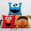 Fashion S-Sesames S-Street cushion cover Pillow Sofa Printing Decoration Room Home Office Coffee Shop Car Nordic Simplicity