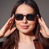 2Pcs Classic Small Square Sunglasses Women Vintage Brand Designer Sun Glasses Female Fashion Multi Color Eyeglasses Uv400
