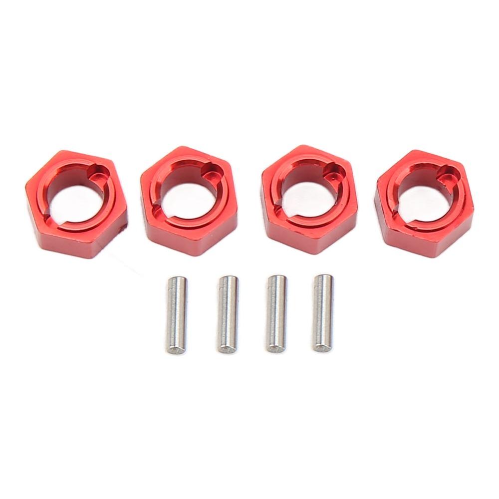4Pcs Easy Installation RC Wheel Hex Drive Adapter for FMS FCX24 1/24 RC Car
