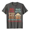Винтажные подарки на 80-й день рождения 80-летняя 960-месячная футболка Camisa Cotton Man Tees Уникальные оптовые футболки