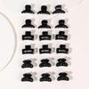 18 Pieces Mini Black Hair Claw Clips ,For Thin Thick Hair ,1 Inch Small Non-Slip Fixed Bangs Decoration Hairstyle Accessory