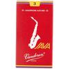 Van Doren Alto Saxophone Reed JAVA FILED RED CUT Hardness: 3 (10 Pieces)
