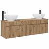 Bathroom Cabinet Set 3 Pcs Artisan Oak 49 X 44.5 X 66.5 Cm