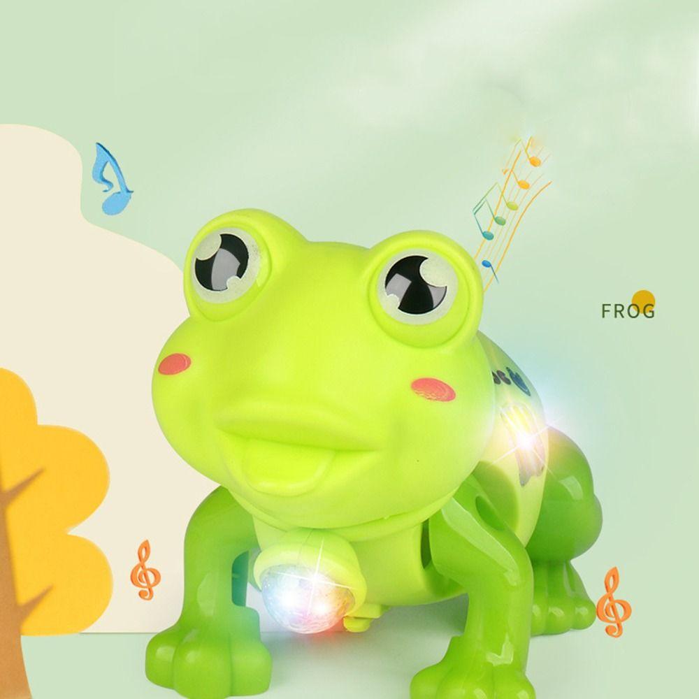 Electric Music Projection Educational Toys Educational Electric Pull Rope Frog Toys Children Toys