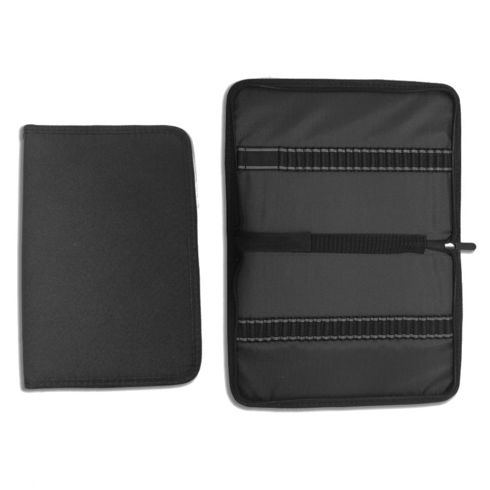 36/48/72 Holes Pen Curtain Black Oxford Painting Pencil Organizer Pencil Bag  Art Supplies