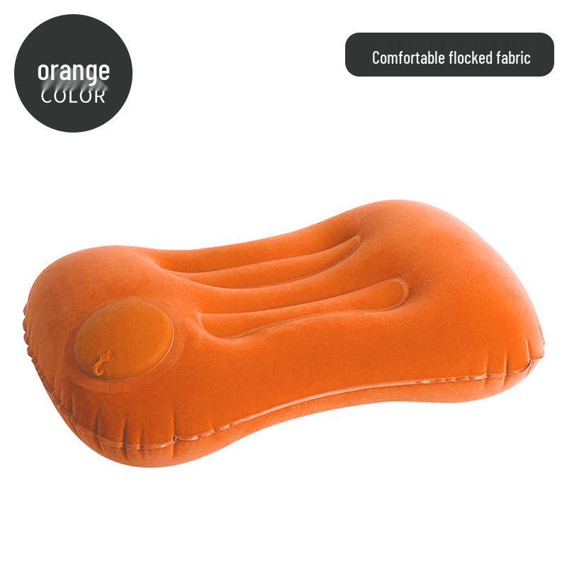 Portable Inflatable U-Shaped Neck Pillow for Travel, Office, Car & Airplane Nap Support