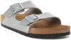 Женские шлепанцы Birkenstock Arizona Серебристые EU 40 - US L9 M7