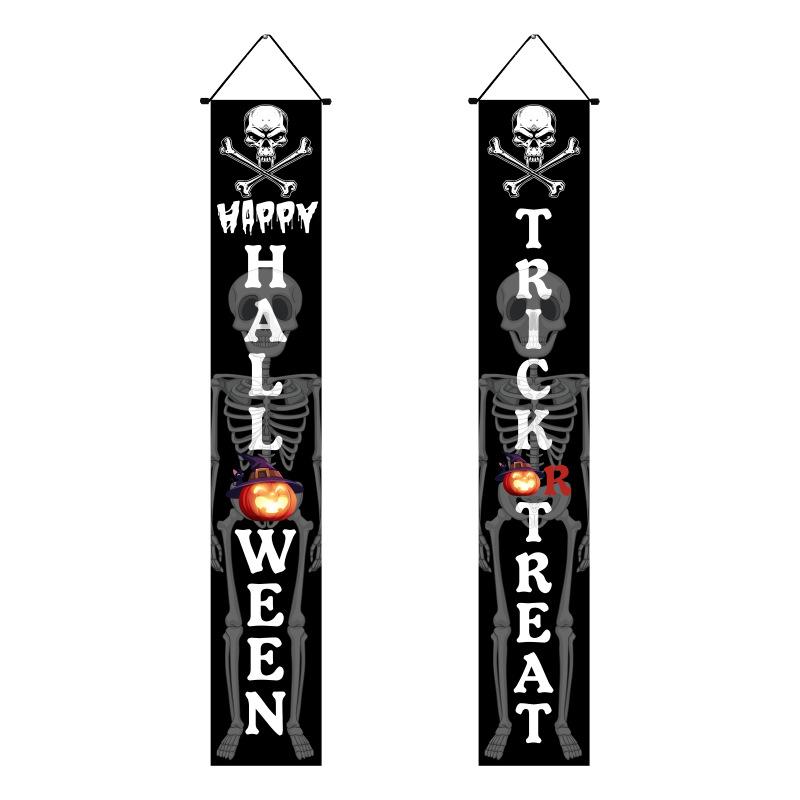 Мексиканский День мертвых Украшения для вечеринки Куплет Страшный День черепа Подвешивание флага Куплет Хэллоуин Куплет Украшения на Хэллоуин