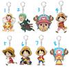 Keychain Anime One Piece Keychain, Anime Peripheral Acrylic Keychain, Luffy, Zoro Cartoon One Piece Bag Keychain