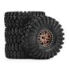 1.9 Inch Beadlock Wheels Tires 12mm Hex for TRX4 SCX10 Capra Axial SCX24 Traxxas Enduro RC Crawler Truck Upgrade Parts