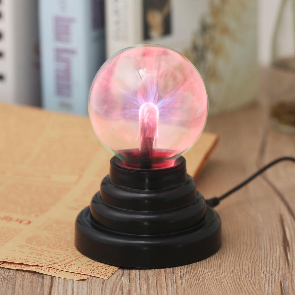 USB Plasma Ball Sphere Light Magic Crystal Lamp Desktop Globe Laptop LZD