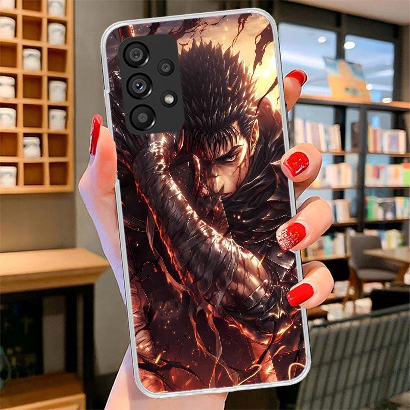G-Guts B-Berserks Anime Phone Case For Samsung Galaxy A12 A22 A32 A52 A72 A02S Phone Case Note 20 Ultra 10 S10 Plus A51 A71 A50S