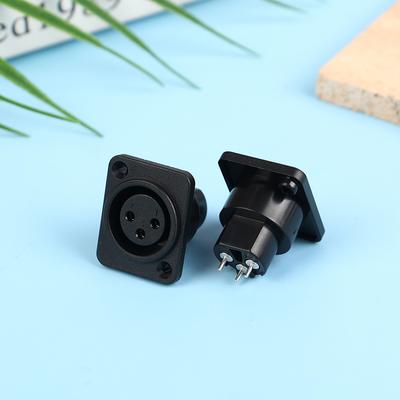 1 шт. XLR 3-контактный штекер/розетка Панельный Аудио Микрофонный Разъем Разъем XLR Прямые Ножки Пластиковый Karon Seat