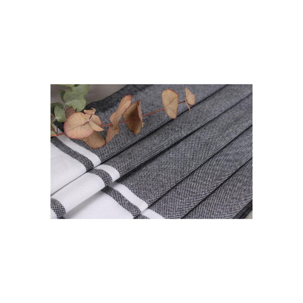 Пештемаль, Темно-серый Пештемаль, Хлопковая салфетка 60х90 см, Пештемаль для турецкой бани, Пештемаль для духовки,