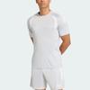Adidas T-Shirts Men's Gray Crew Neck (Unisex) T-Shirts 22599790 | Lite Gray