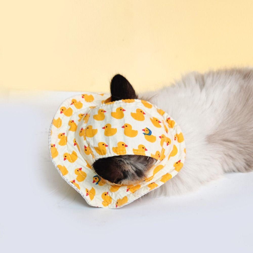 Breathable Dog Sunshade Hats Adjustable Pet Sun Hat Fashion Dog Fisherman Hat for Cats Dogs