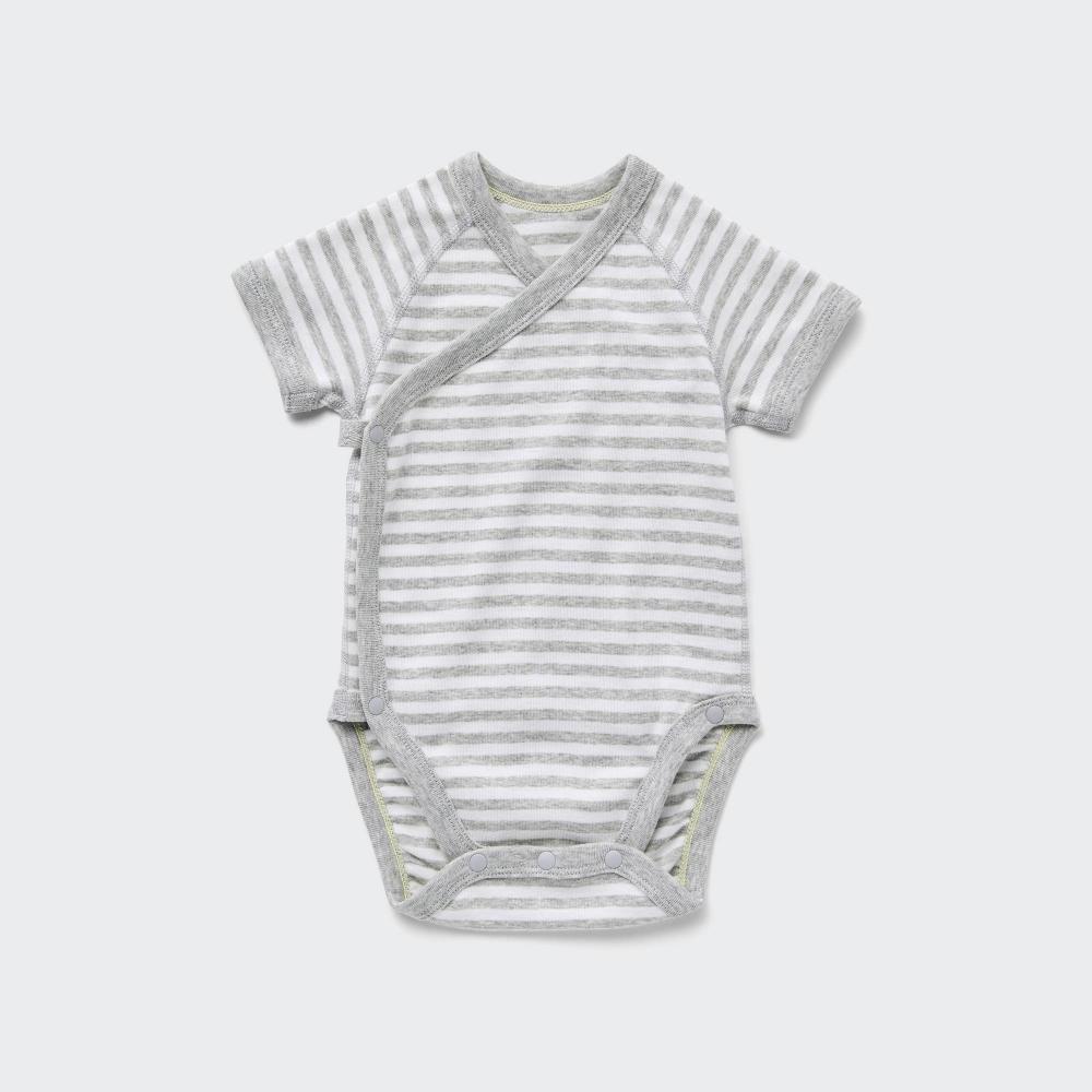 Uniqlo Japan Bodysuit  Short Sleeve  Front Opening 
