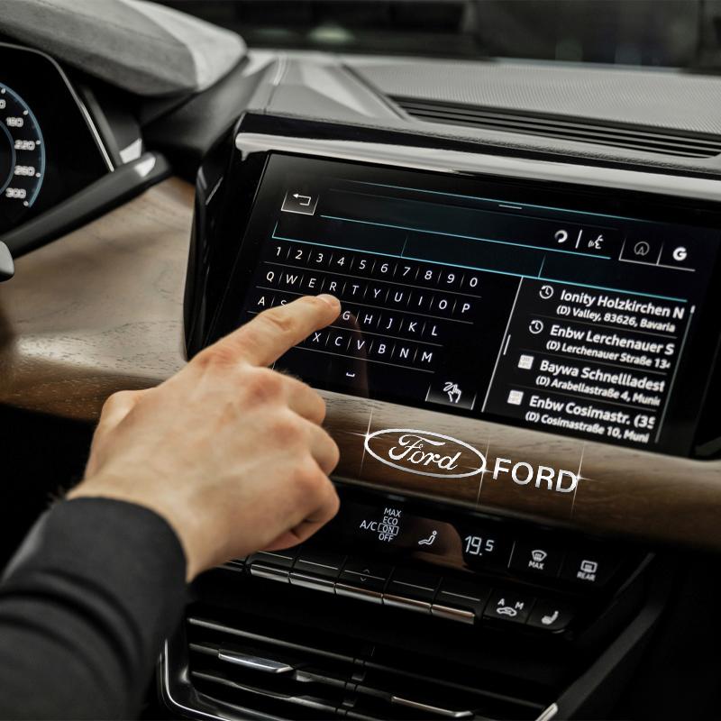 6 шт. 3D Металлические Наклейки-Значки для Декора Салона Автомобиля Авто Стайлинг Для Ford Focus MK2 Fiesta Mondeo Shelby Kuga Ecosport Falcon
