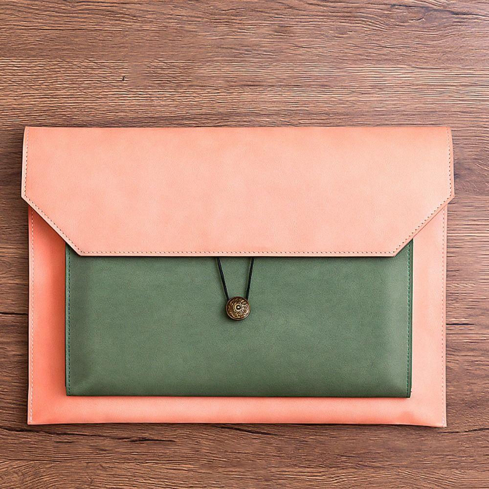 Waterproof Documents Storage Bag Thickening A4 Folder A4 Paper Leather File Bag  School Stationery