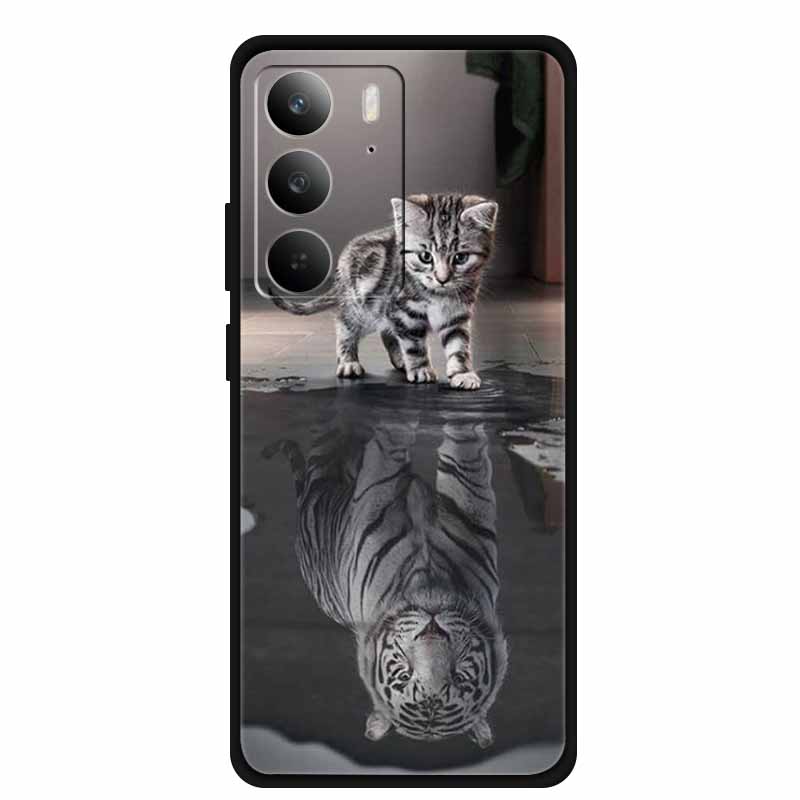 Чехол для телефона из ТПУ для Realme C75 C75X 4G Мягкие силиконовые чехлы Задняя крышка с мультяшными узорами Funda C 75 RMX3941 Модный роскошный бампер