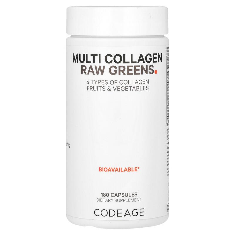 Multi Collagen Raw Greens, 180 Capsules