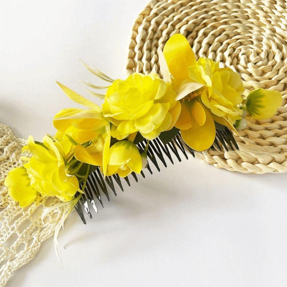 Bohemian Thailand Flower Hairpin Sweet Wedding Bride Accessories Thai Hair Accessories Girls