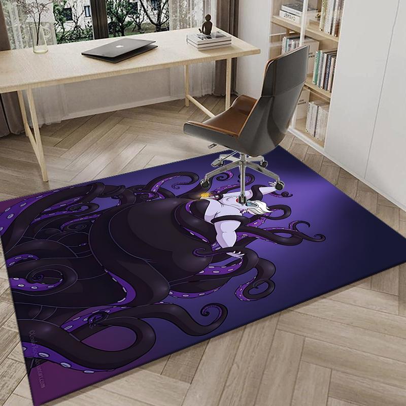 1PC Sea Witch's Tale Rug Game Carpet, Floor Mat for Bedroom Living Room Entryway Rug, Home Decor Idea Gift for Christmas birthday