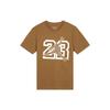 Flight Essentials Digital Logo Print Crew Neck T-Shirt Men Tops Light-British-Tan FB7395-281