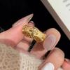 Элегантное регулируемое кольцо с ирисом для женщин: Персонализированный стиль Французского двора, Легкая роскошь, Нишевый дизайн, Идеально для указательного пальца.