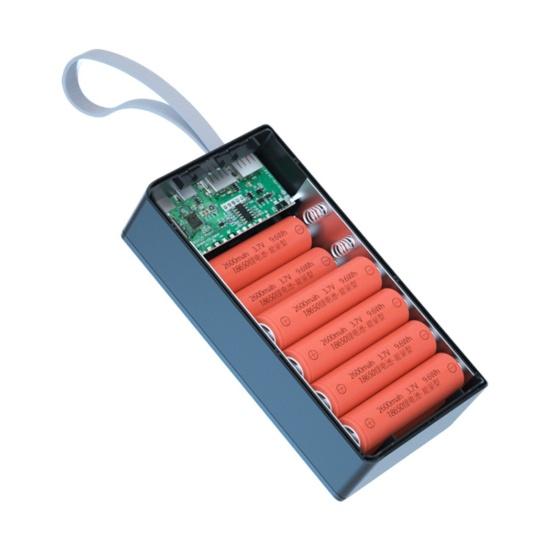 Корпус power bank C12 без пайки, съемный, DIY, 12x18650, QC PD, портативный корпус зарядного устройства для смартфона