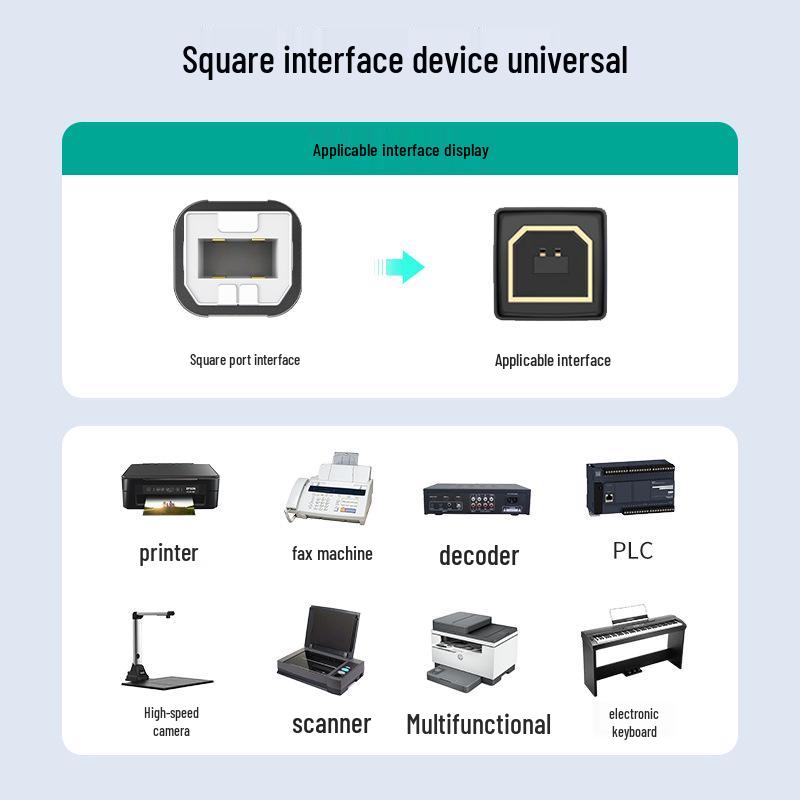 USB 2.0 кабель для принтера Maitowey с усилителем сигнала, 10 м / 15 м