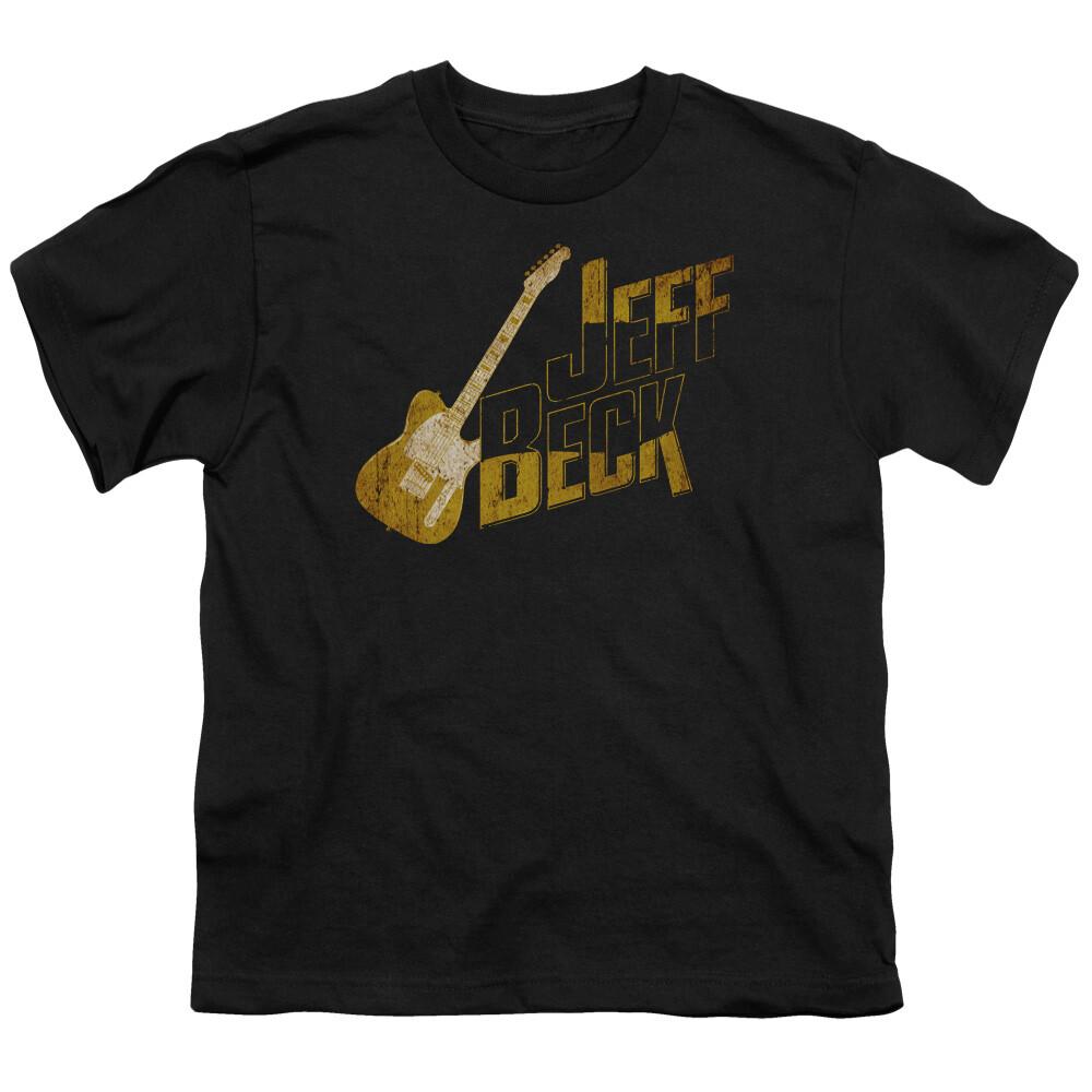 26 Jeff Beck That Yellow Guitar Kids Youth T Shirt Licensed Rock Band Tee Black Unisex T-Shirt