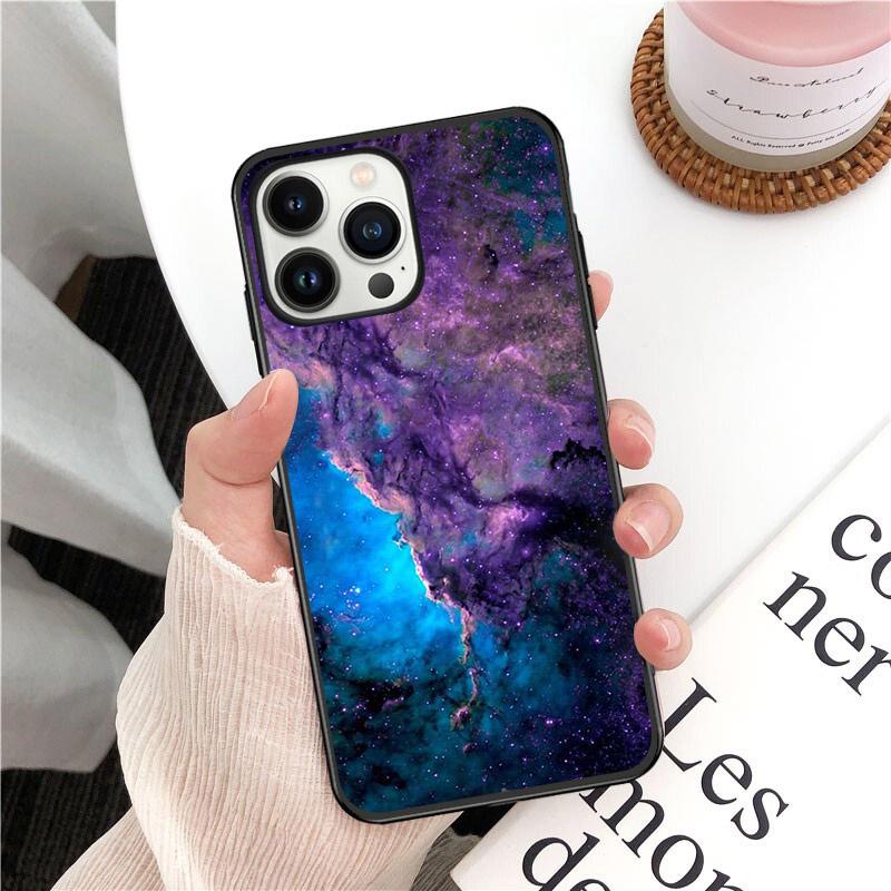Межзвездный Фиолетовый Космос Звезда Чехол для телефона Для iphone 14 13 12 11 Pro Max Чехол Для iphone 14 13 Pro XS MAX X XR SE2 8 7 Plus чехол