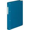 KOKUYO File Binder Cloth Pasted B5 Vertical with Square Metal 26 Holes Holds 100 Sheets Blue Ha-110B