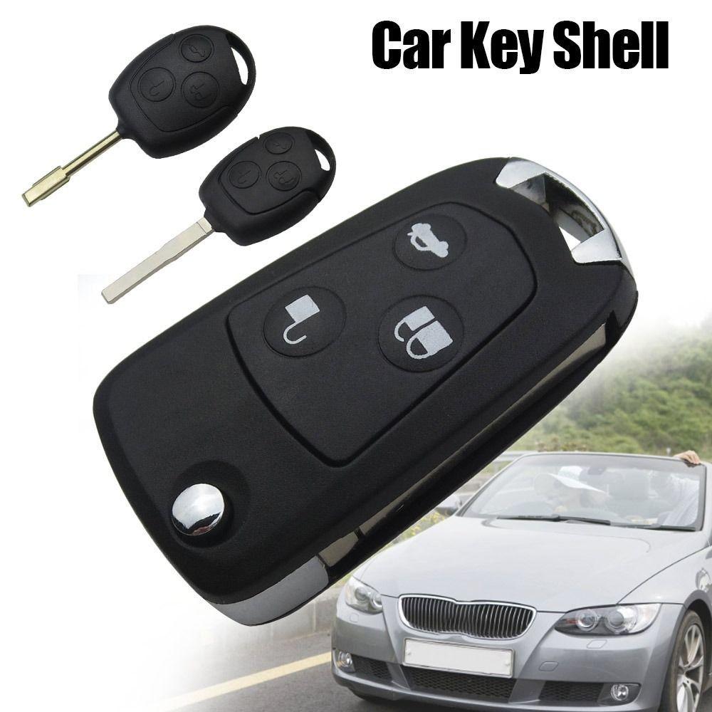 Чехол для ключа автомобиля с 3 кнопками, чехол для дистанционного ключа для Ford Focus Mondeo 2 3 Festiva Fiesta, ключ от автомобиля