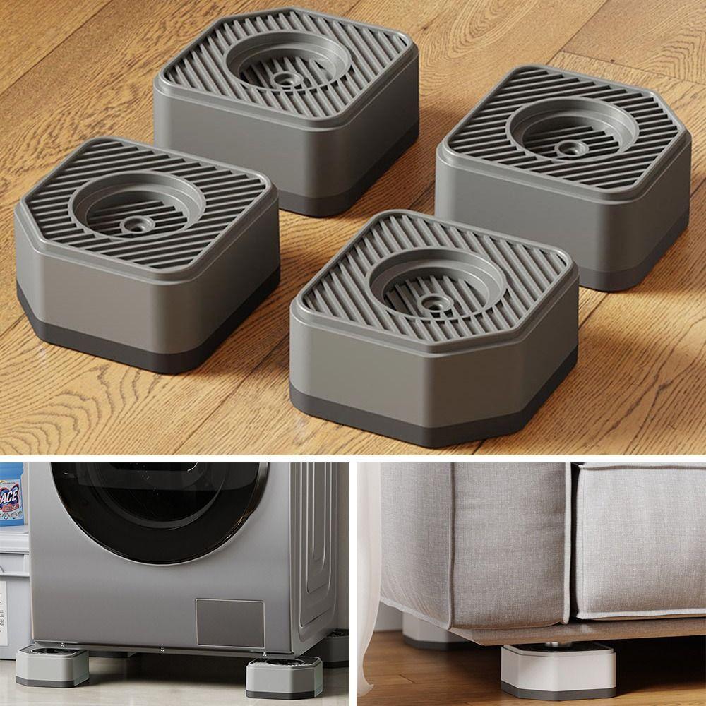 Набор из 4 шт. Виброгасящие подставки для стиральной и сушильной машин, резиновые ножки-подставки, коврик для стиральной машины